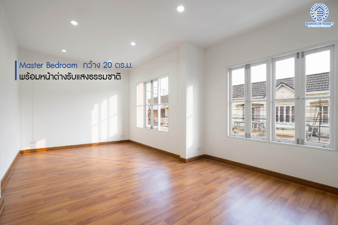 บ้านมือสองตกแต่งใหม่ ม.บุศรินทร์ วงแหวน (บ้านกล้วย-ไทรน้อย) จากแบรนด์ L&H เนื้อที่ 20.5 ตร.ว. ฟังก์ชั่น 3 ห้องนอน 2 ห้องน้ำ ตอบโจทย์ทุกการอยู่อาศัย ใกล้เซ็นทรัลเวสต์เกต และ รถไฟฟ้า "สถานีคลองบางไผ่"